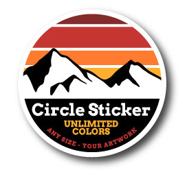 Circle Stickers - 50 Pack - Custom Printed