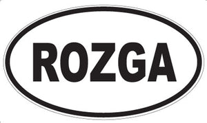 ROZGA - Oval Sticker