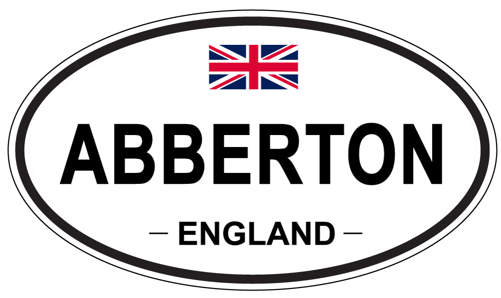 ABBERTON - Oval Sticker