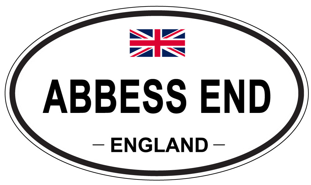 ABBESS END - Oval Sticker