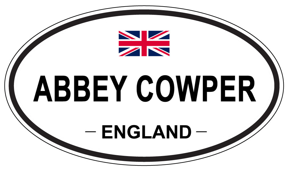 ABBEY COWPER - Oval Sticker