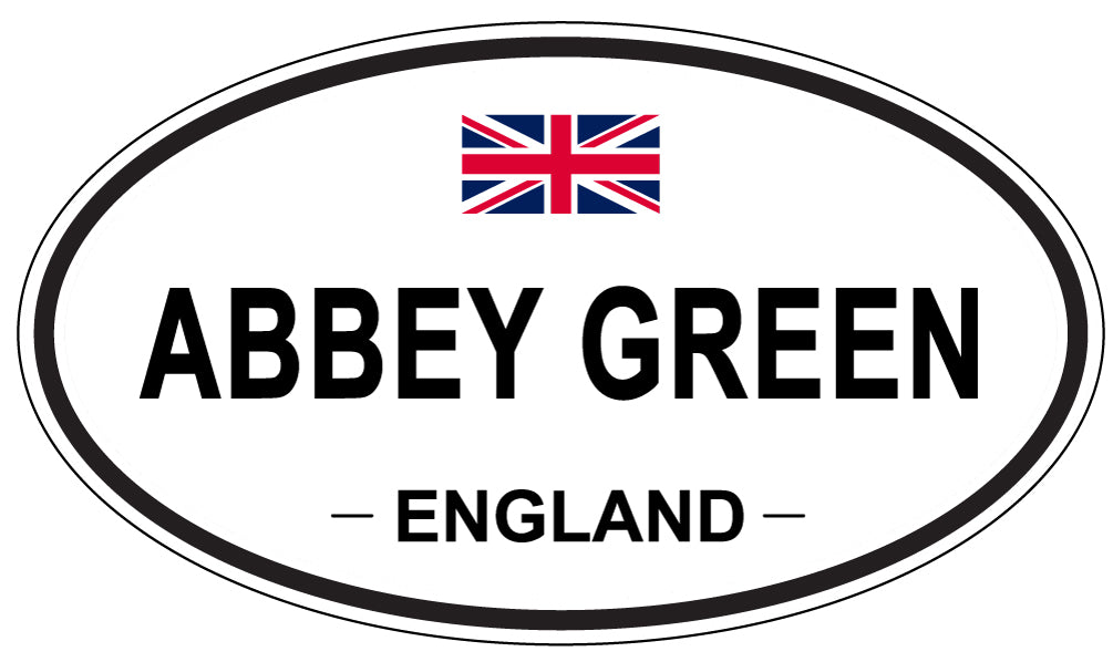 ABBEY GREEN - Oval Sticker
