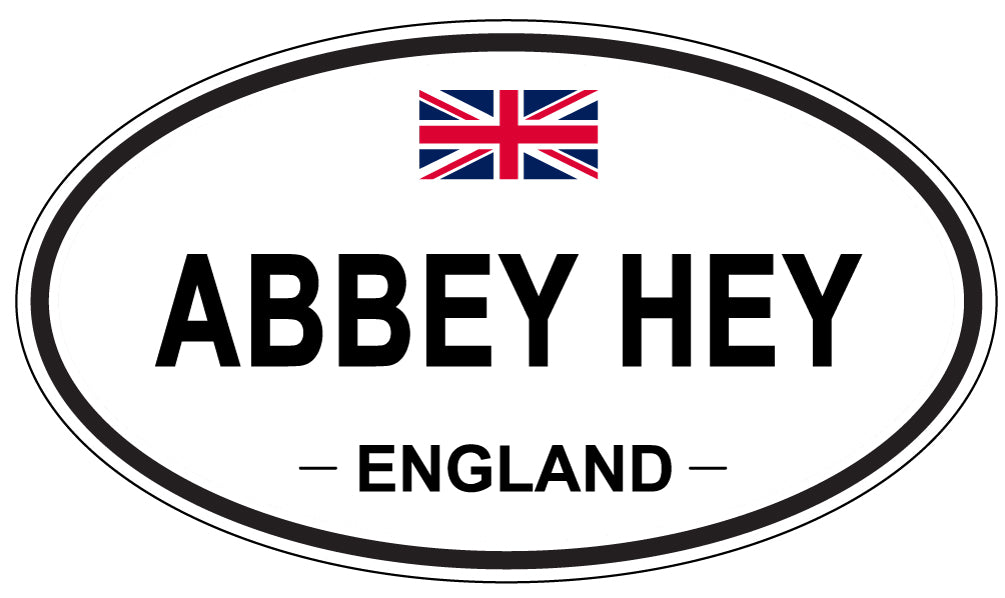 ABBEY HEY - Oval Sticker
