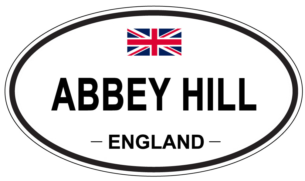ABBEY HILL - Oval Sticker