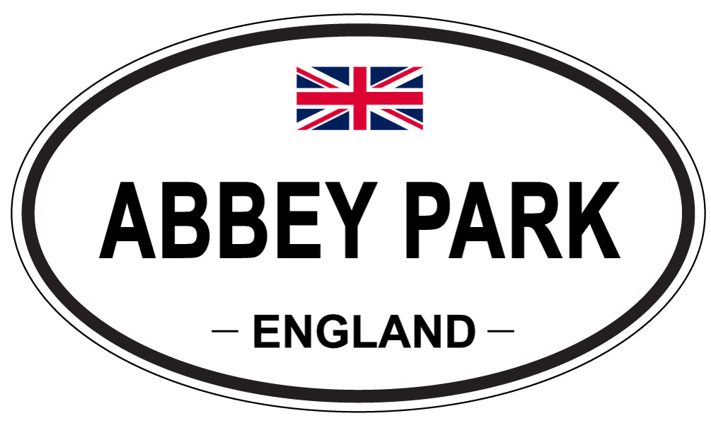 ABBEY PARK - Oval Sticker