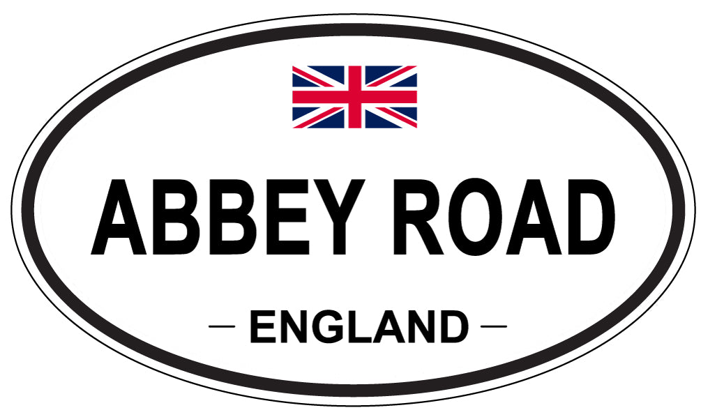 ABBEY ROAD - Oval Sticker