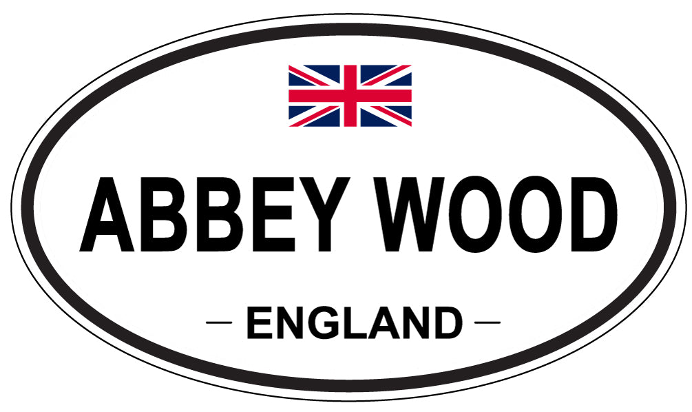 ABBEY WOOD - Oval Sticker