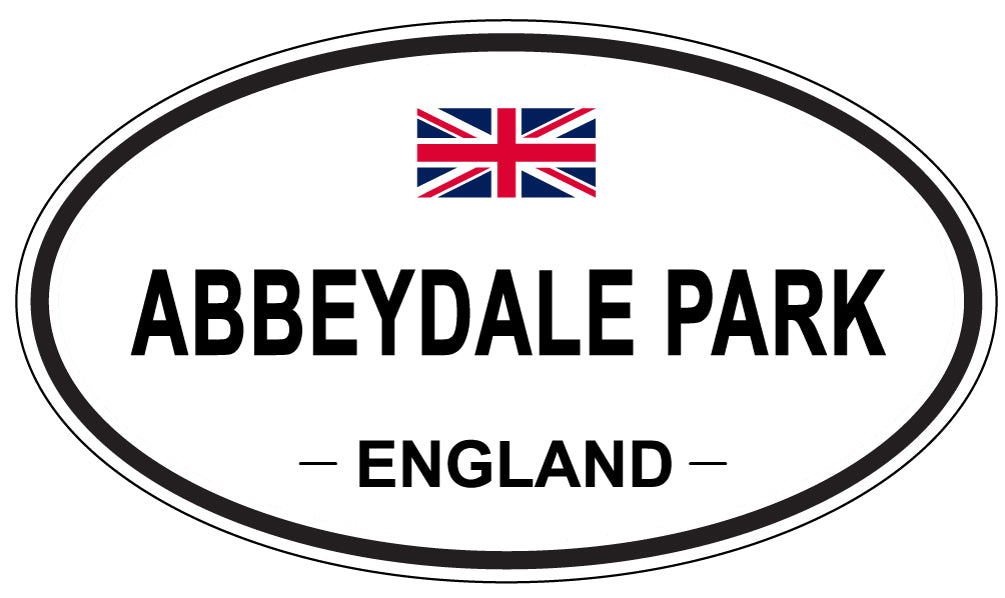 ABBEYDALE PARK - Oval Sticker