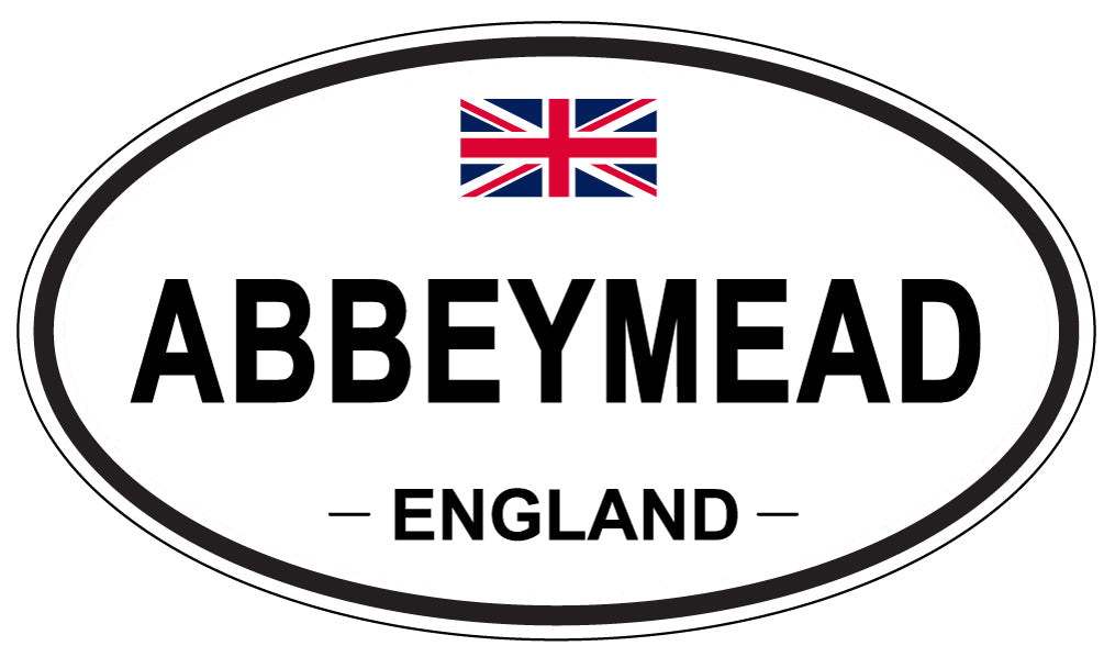 ABBEYMEAD - Oval Sticker