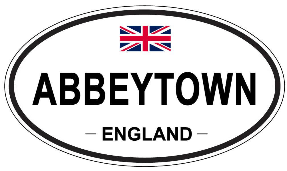 ABBEYTOWN - Oval Sticker