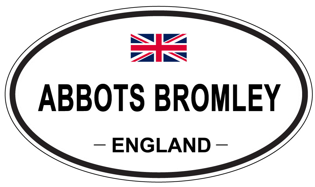 ABBOTS BROMLEY - Oval Sticker