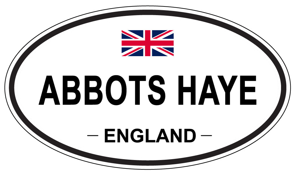 ABBOTS HAYE - Oval Sticker