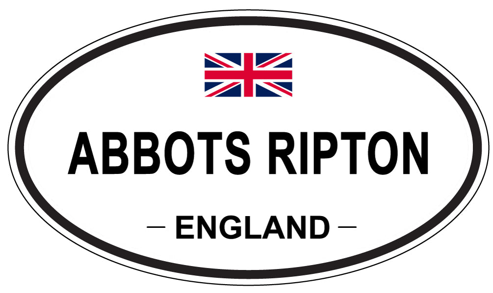 ABBOTS RIPTON - Oval Sticker
