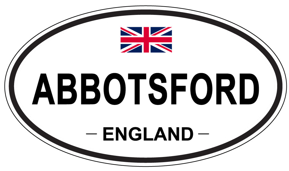 ABBOTSFORD - Oval Sticker