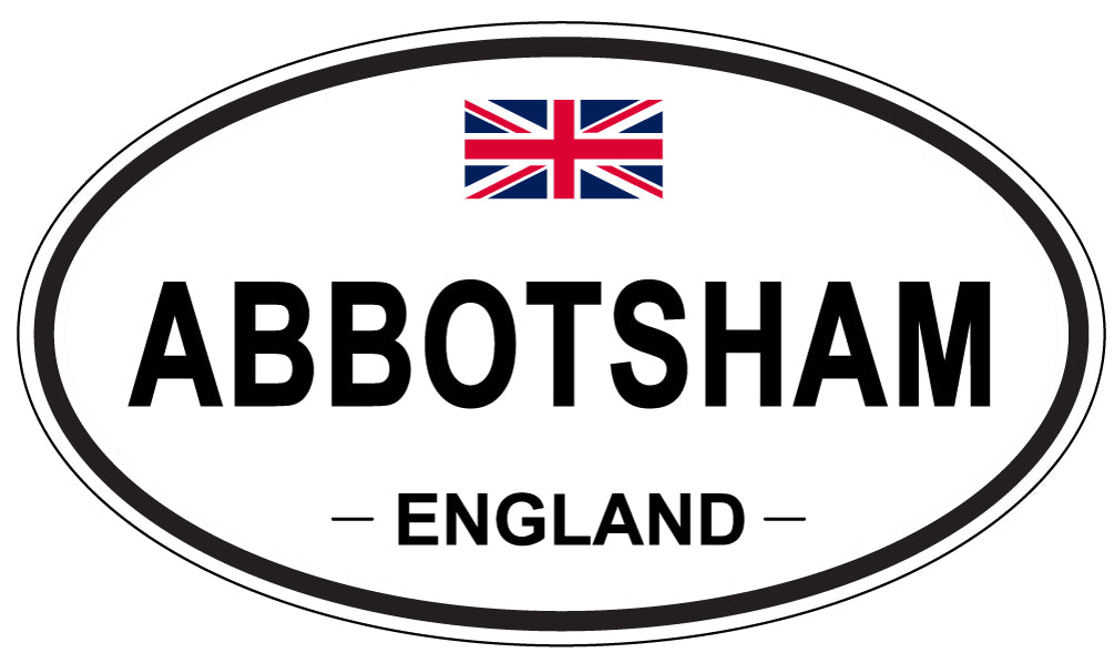 ABBOTSHAM - Oval Sticker