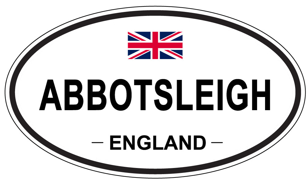 ABBOTSLEIGH - Oval Sticker