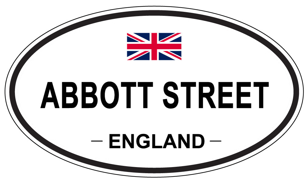ABBOTT STREET - Oval Sticker