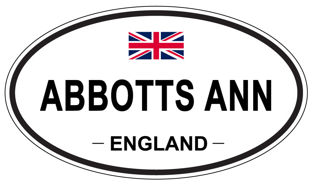 ABBOTTS ANN - Oval Sticker