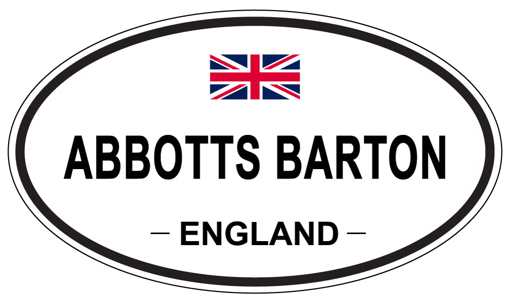 ABBOTTS BARTON - Oval Sticker