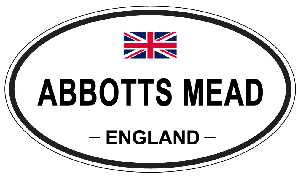 ABBOTTS MEAD - Oval Sticker