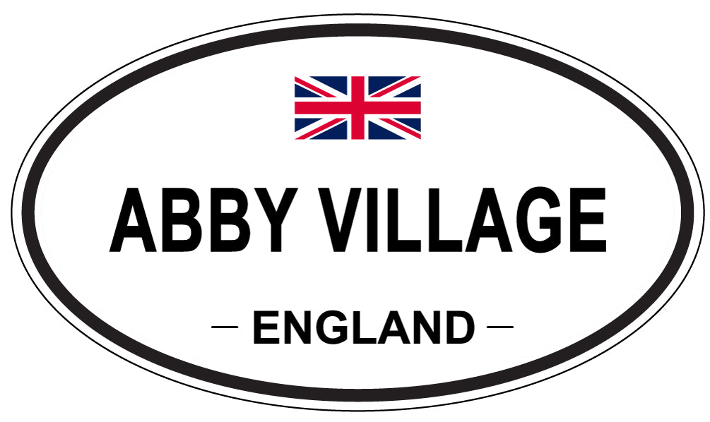 ABBY VILLAGE - Oval Sticker