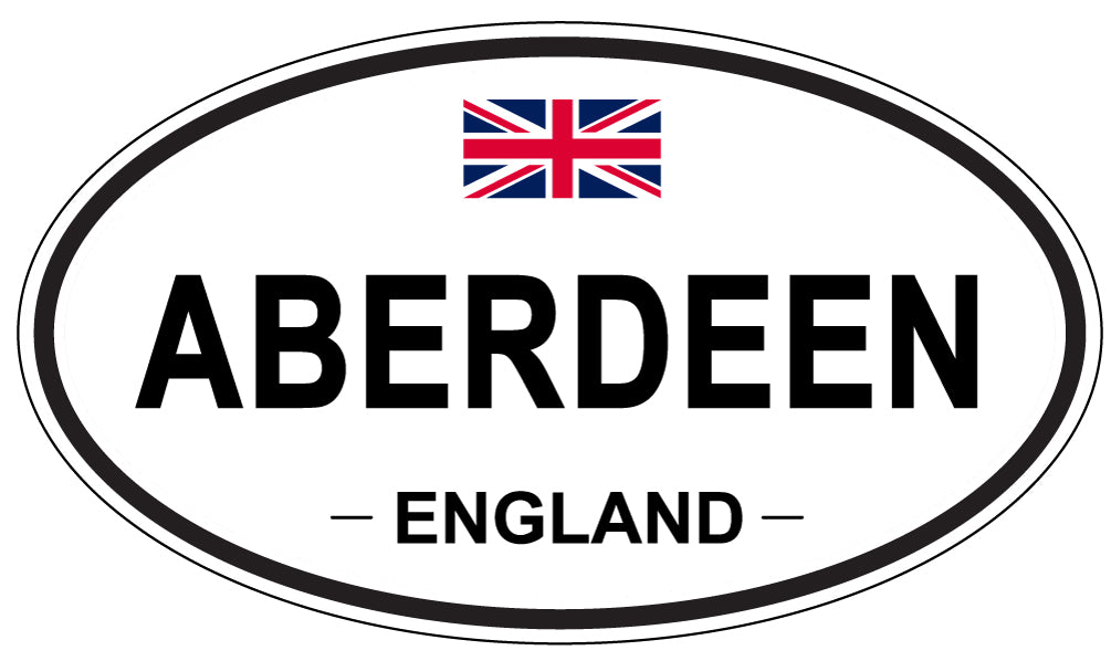 ABERDEEN - Oval Sticker