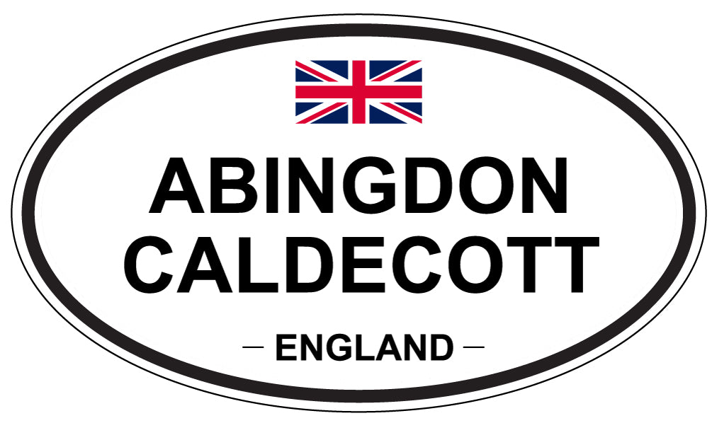 ABINGDON CALDECOTT - Oval Sticker