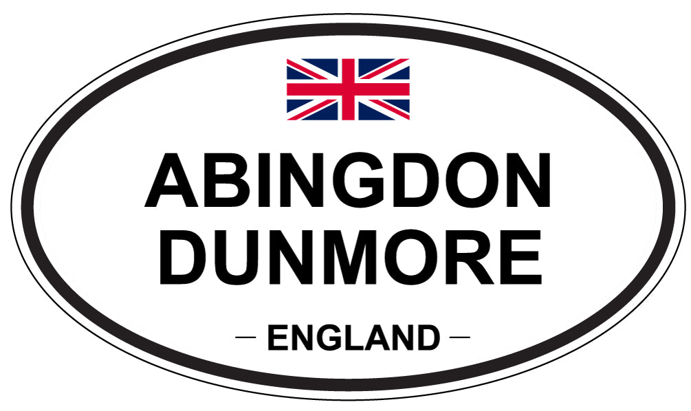 ABINGDON DUNMORE - Oval Sticker