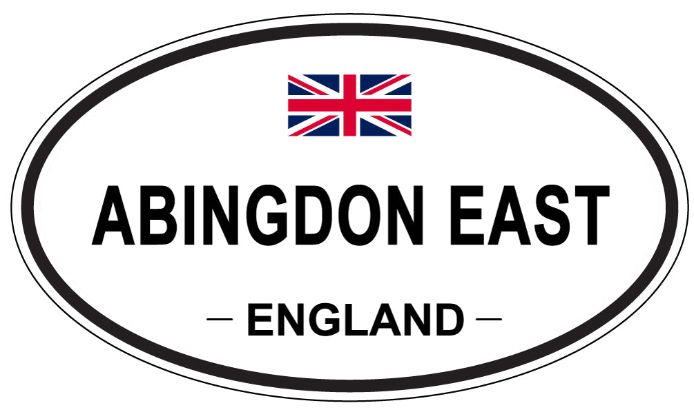 ABINGDON EAST - Oval Sticker