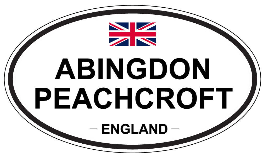 ABINGDON PEACHCROFT - Oval Sticker