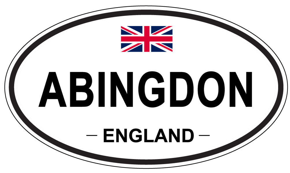 ABINGDON - Oval Sticker