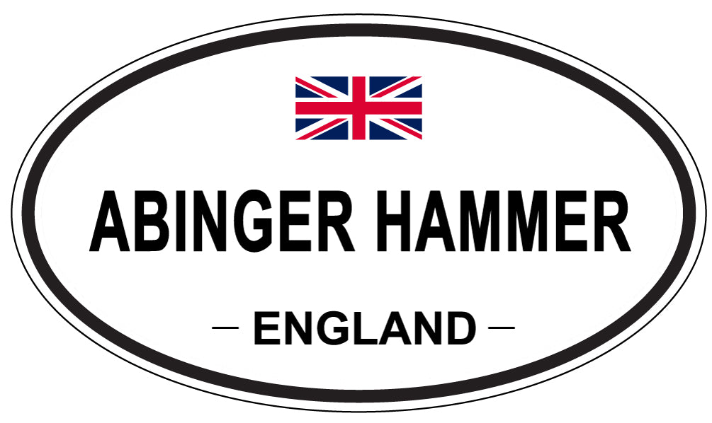 ABINGER HAMMER - Oval Sticker