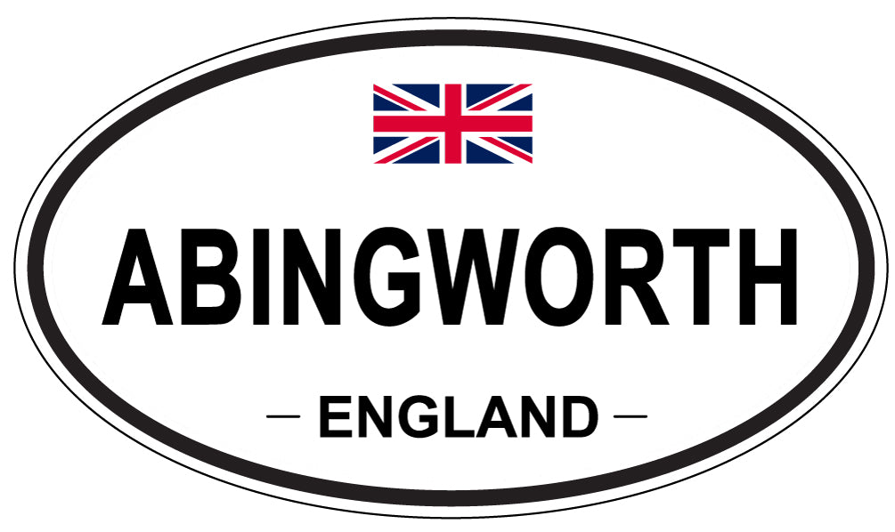 ABINGWORTH - Oval Sticker