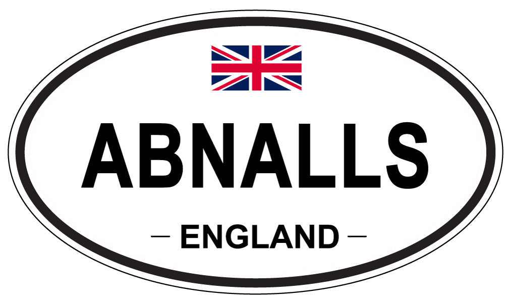 ABNALLS - Oval Sticker