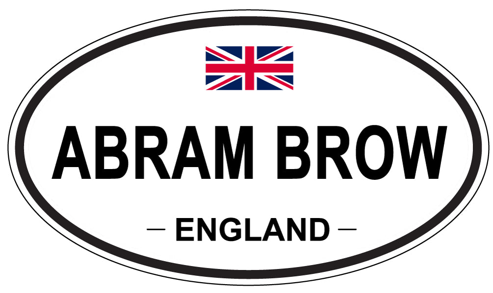 ABRAM BROW - Oval Sticker