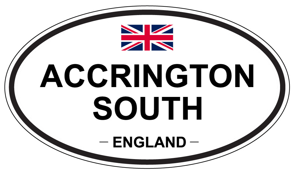 ACCRINGTON SOUTH - Oval Sticker