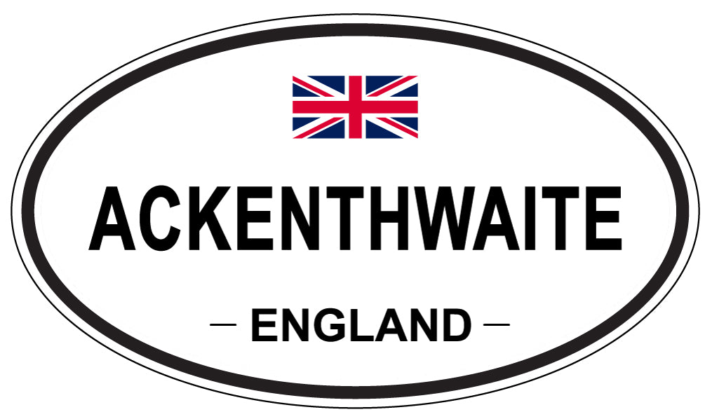 ACKENTHWAITE - Oval Sticker