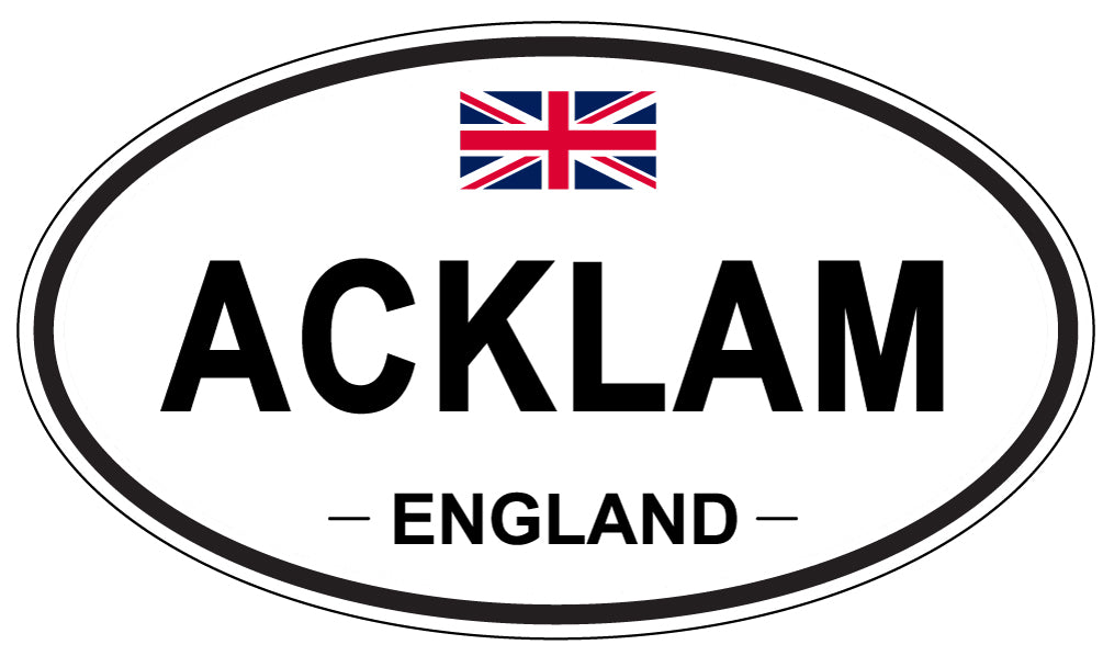 ACKLAM - Oval Sticker