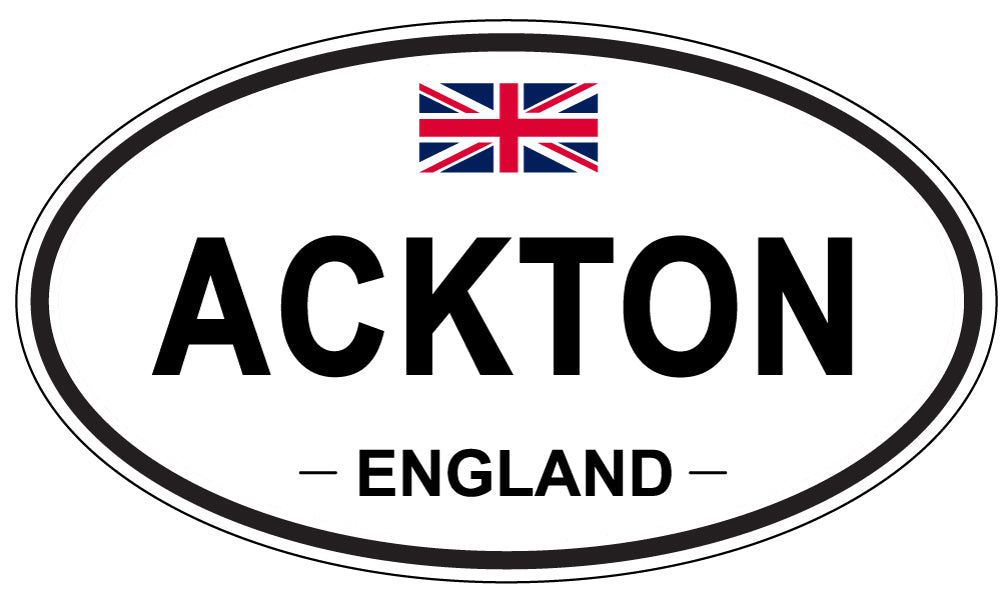 ACKTON - Oval Sticker