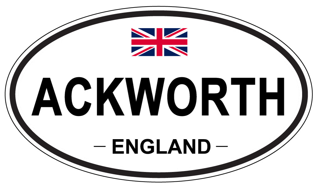 ACKWORTH - Oval Sticker