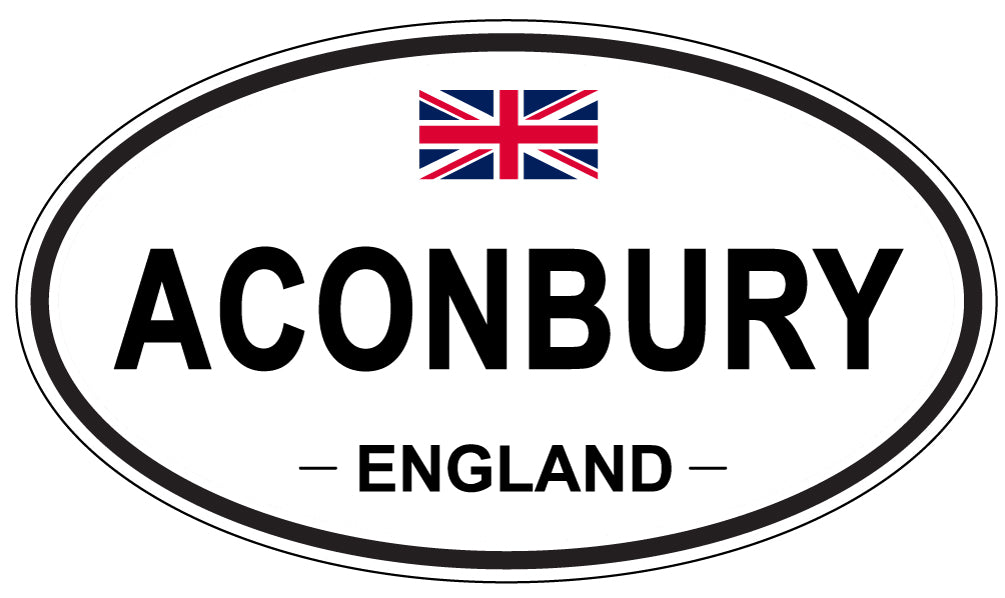 ACONBURY - Oval Sticker
