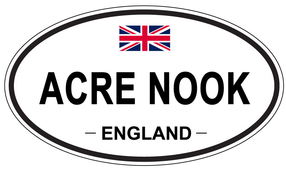 ACRE NOOK - Oval Sticker