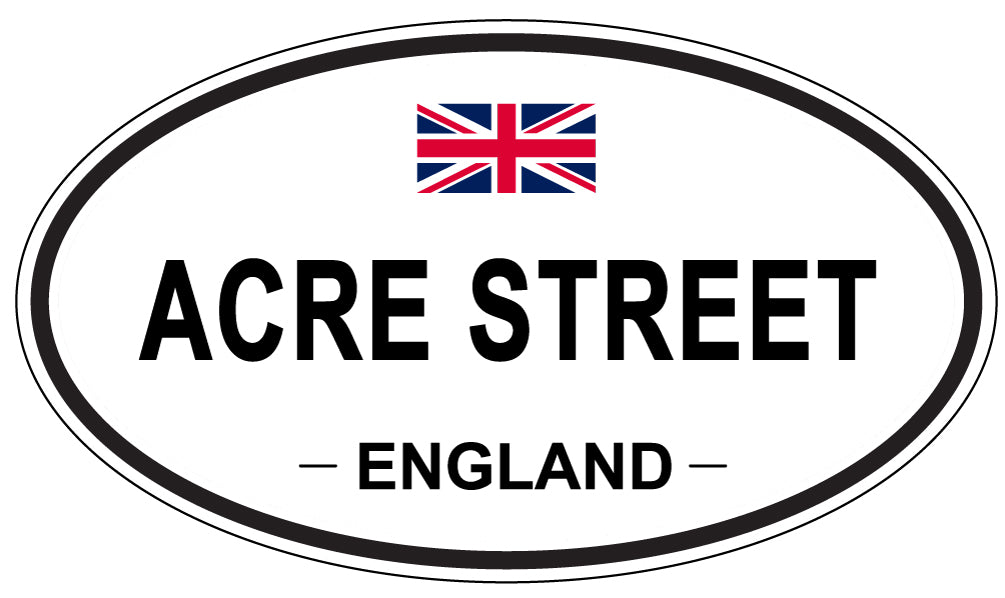 ACRE STREET - Oval Sticker