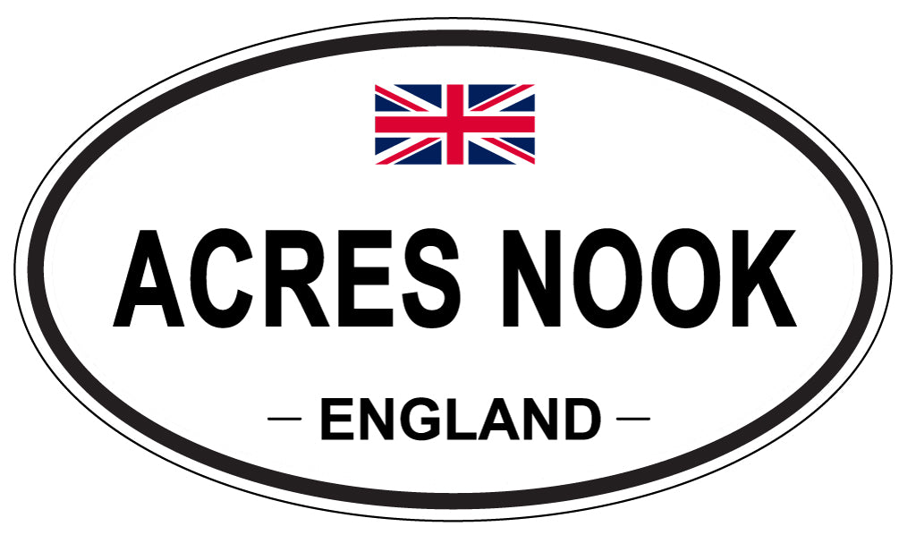 ACRES NOOK - Oval Sticker