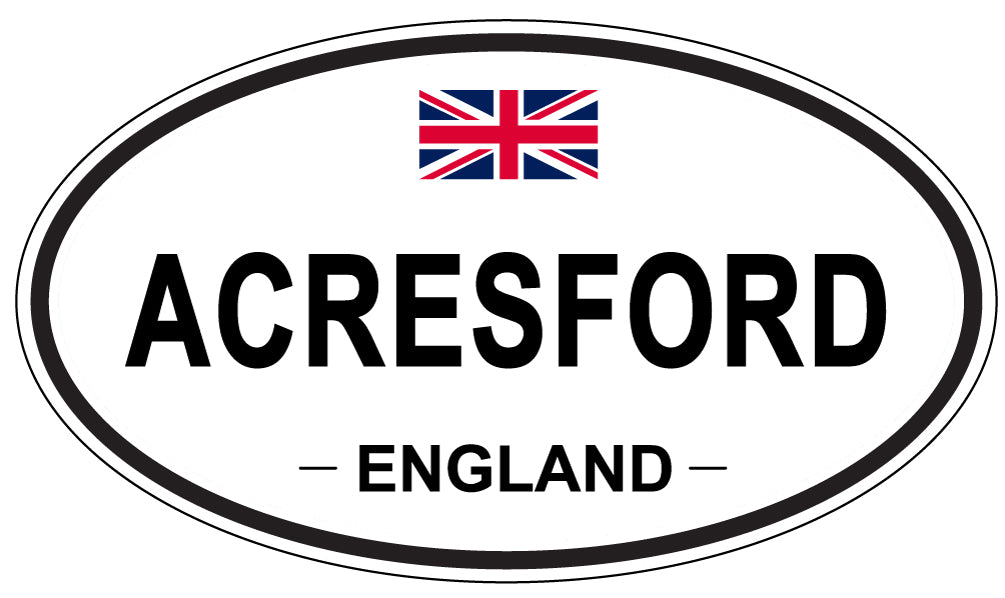 ACRESFORD - Oval Sticker