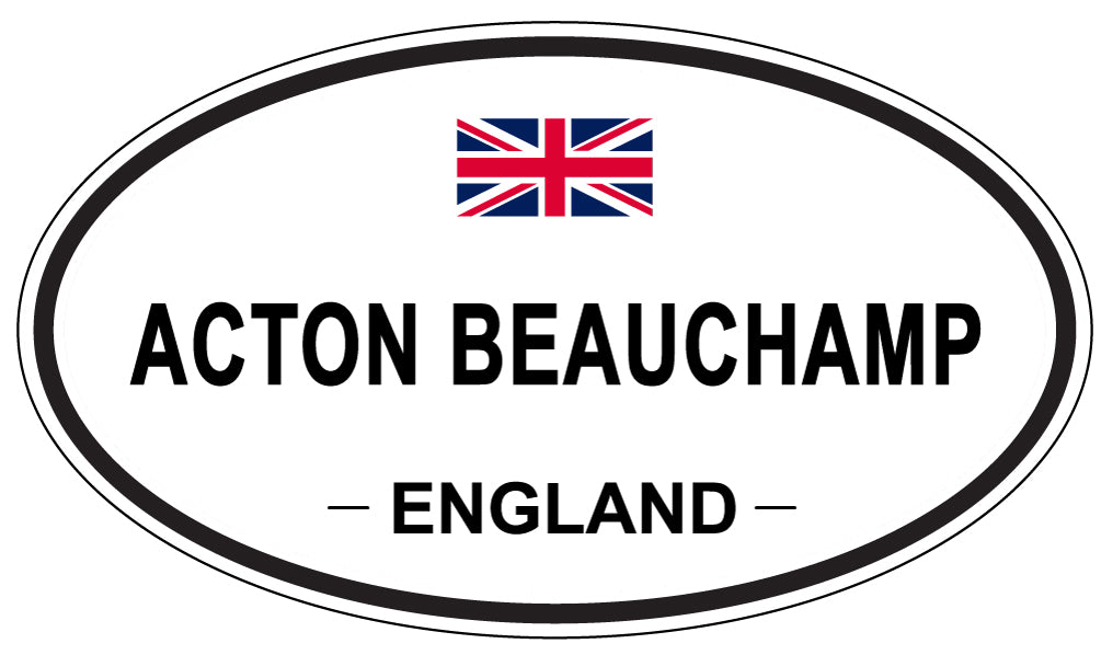 ACTON BEAUCHAMP - Oval Sticker