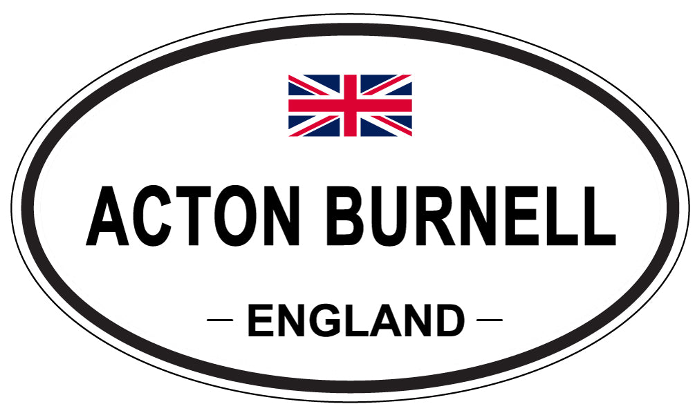 ACTON BURNELL - Oval Sticker
