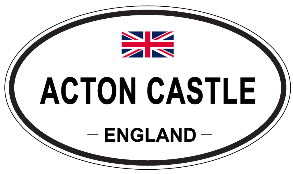 ACTON CASTLE - Oval Sticker