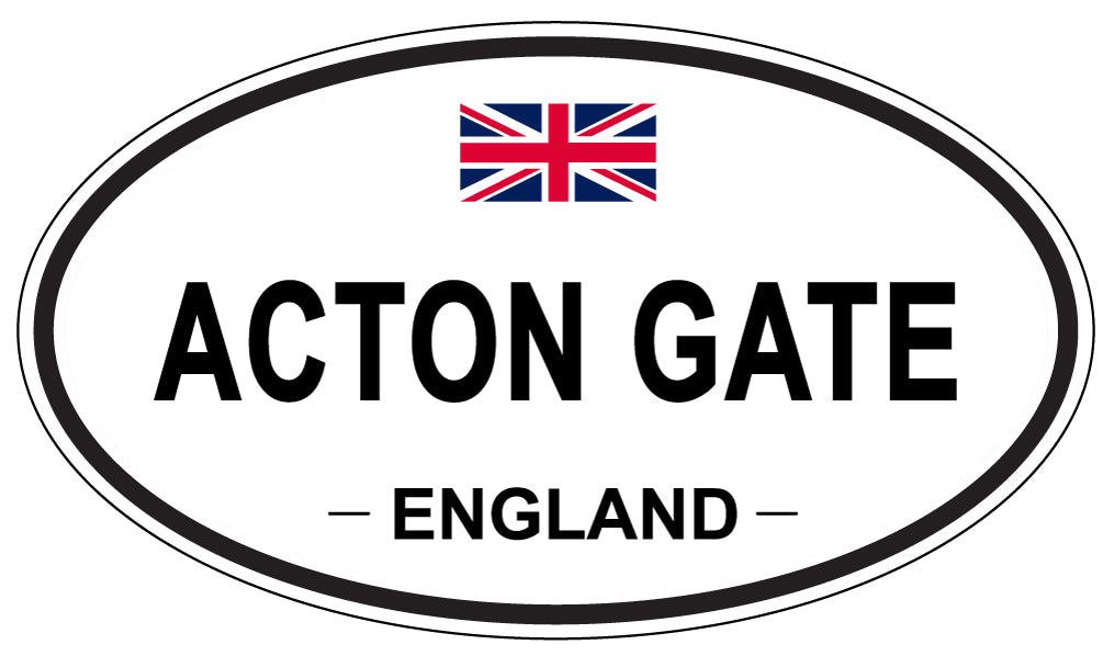 ACTON GATE - Oval Sticker
