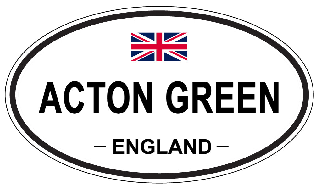 ACTON GREEN - Oval Sticker